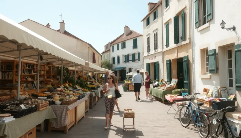 Marché les Portes en Ré : guide pratique du village (horaires, lieu, ambiance)