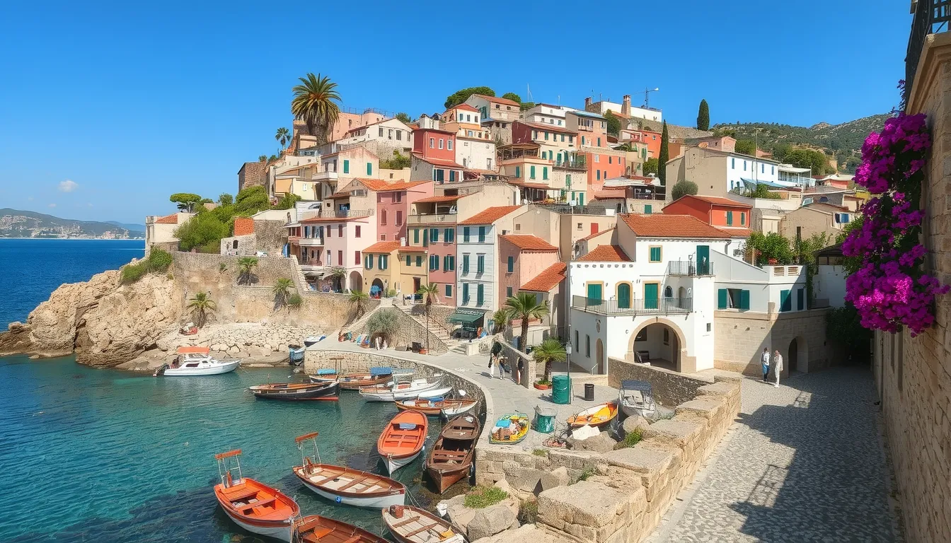 village au bord de mer